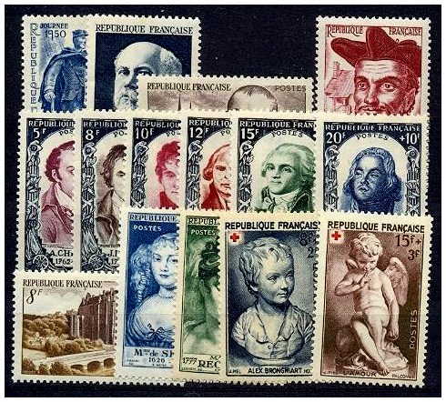 Timbre France Année 1950 Complète - France 1950 Full Year