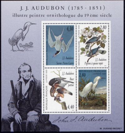 France Yvert Bloc Feuillet 18 - Audubon