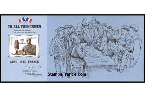 France Yvert Bloc Souvenir 48 - L'Appel du 18 juin
