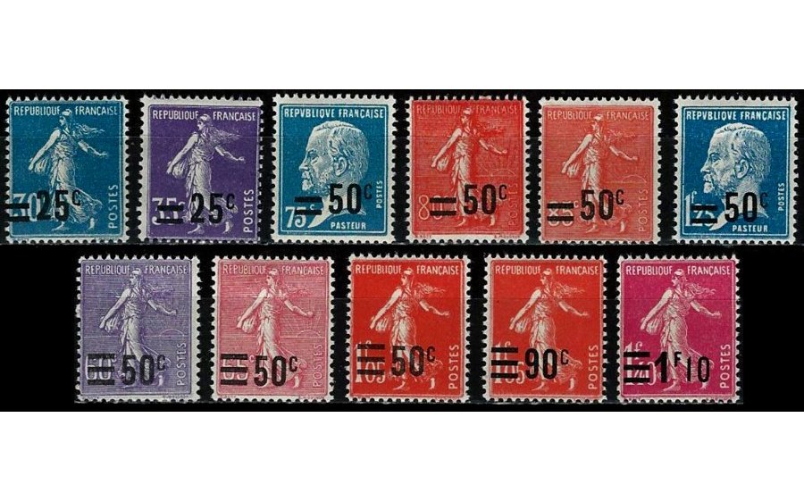 Timbre France Yvert 217/228 - France Scott 227/240 - Click Image to Close