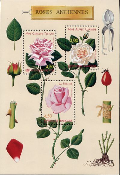 France Yvert Bloc Feuillet 24 - Roses