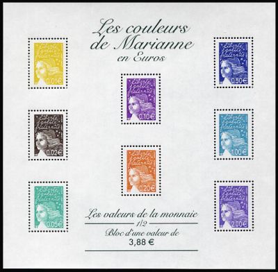 France Yvert Bloc Feuillet 44 - Marianne