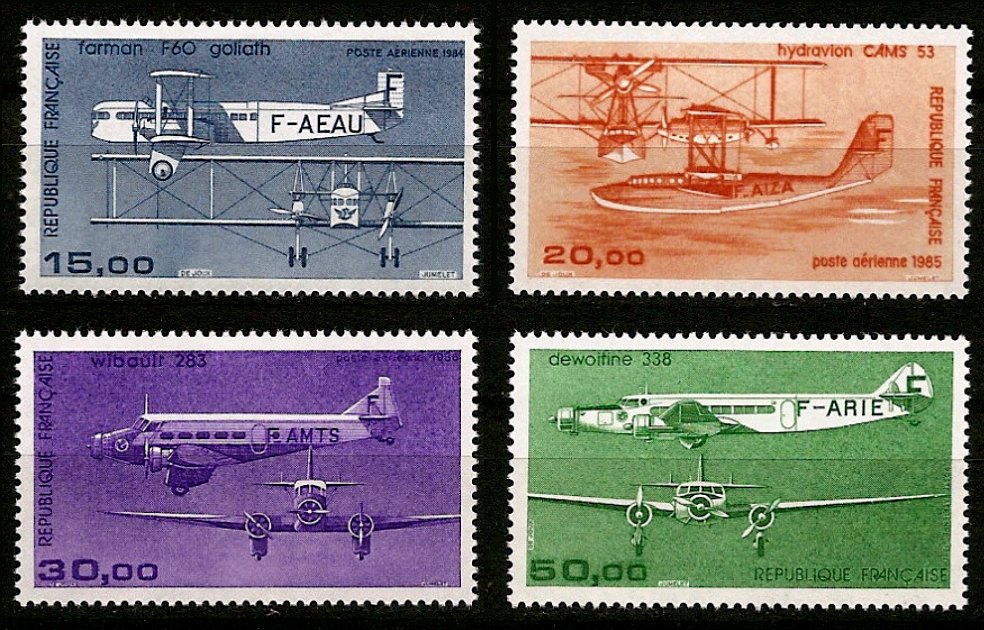 Timbre France Yvert Aérien 57/60 - France Scott C56/C59