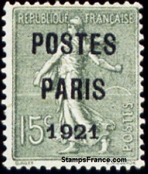 Timbre France Yvert Preoblitere 28 - France Scott Precancel 28