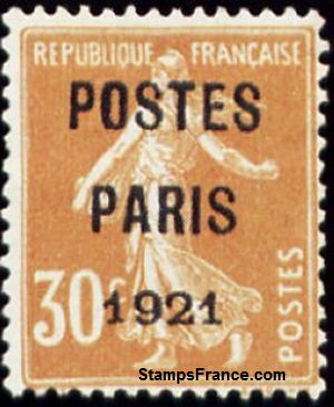 Timbre France Yvert Preoblitere 29 - France Scott Precancel 29 - Click Image to Close