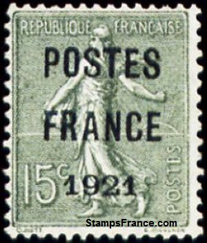Timbre France Yvert Preoblitere 34 - France Scott Precancel 34