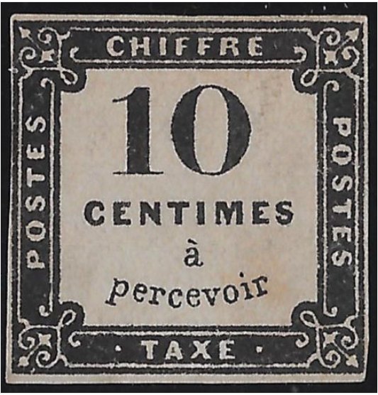 Timbre France Yvert Taxe 1 - France Scott J1