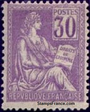 Timbre France Yvert 115 - France Scott 120