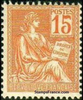 Timbre France Yvert 117 - France Scott 117