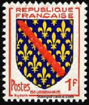Timbre France Yvert 1002 - France Scott