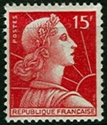 Timbre France Yvert 1011 - France Scott 753