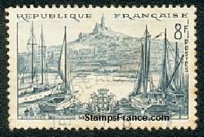Timbre France Yvert 1037 - France Scott 775