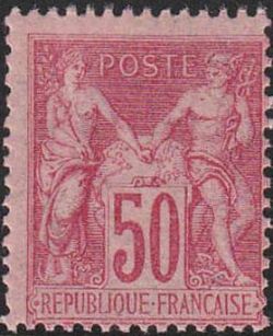 Timbre France Yvert 104 - France Scott 107