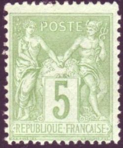 Timbre France Yvert 106 - France Scott 104