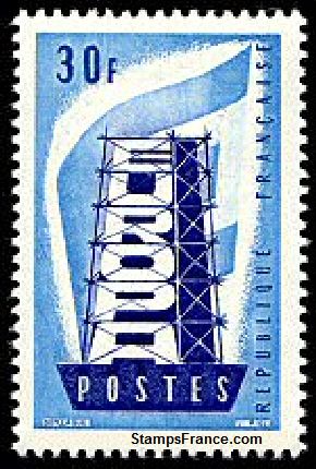 Timbre France Yvert 1077 - France Scott 806