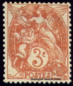 Timbre France Yvert 109 - France Scott 111