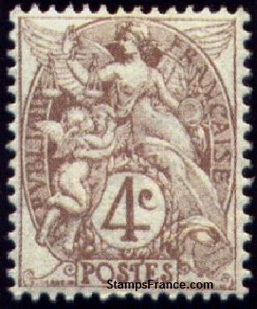 Timbre France Yvert 110 - France Scott 112