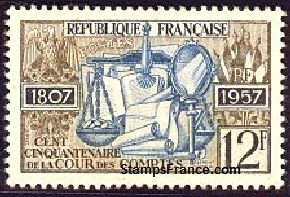 Timbre France Yvert 1107 - France Scott 832