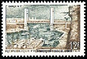 Timbre France Yvert 1117 - France Scott 836