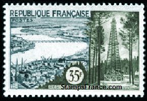 Timbre France Yvert 1118 - France Scott