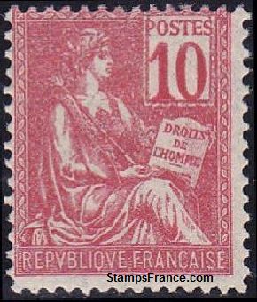 Timbre France Yvert 112 - France Scott 116a