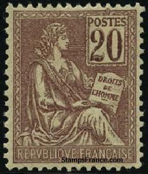 Timbre France Yvert 113 - France Scott 118