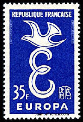 Timbre France Yvert 1174 - France Scott 890