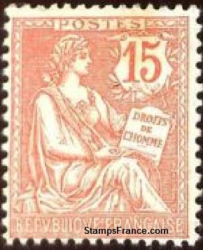 Timbre France Yvert 125 - France Scott 134