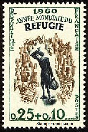 Timbre France Yvert 1253 - France Scott B340