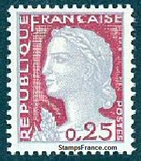 Timbre France Yvert 1263 - France Scott 968