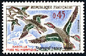 Timbre France Yvert 1275 - France Scott 980