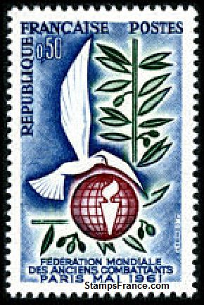 Timbre France Yvert 1292 - France Scott 995