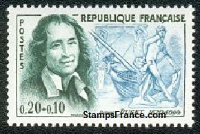 Timbre France Yvert 1296 - France Scott B351