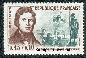 Timbre France Yvert 1299 - France Scott B354