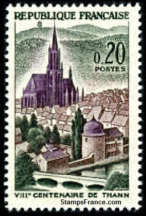 Timbre France Yvert 1308 - France Scott 1004