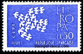 Timbre France Yvert 1310 - France Scott 1006