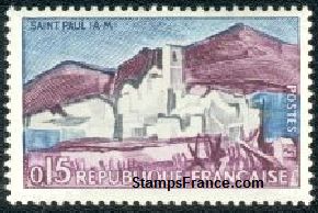 Timbre France Yvert 1311 - France Scott 1007