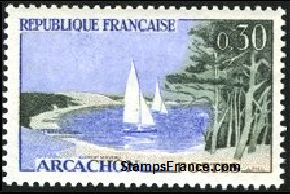 Timbre France Yvert 1312 - France Scott 1008
