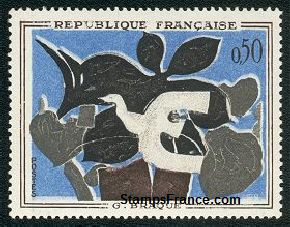 Timbre France Yvert 1319 - France Scott 1014