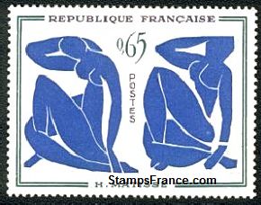 Timbre France Yvert 1320 - France Scott 1015