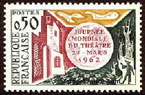 Timbre France Yvert 1334 - France Scott 1028