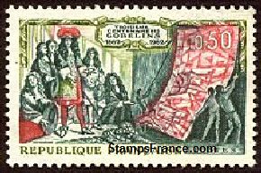 Timbre France Yvert 1343 - France Scott 1037