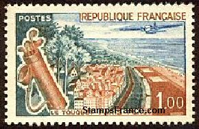 Timbre France Yvert 1355 - France Scott 1027