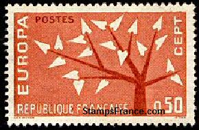 Timbre France Yvert 1359 - France Scott 1046