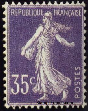 Timbre France Yvert 136 - France Scott 175b