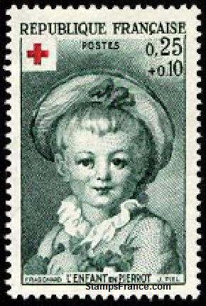 Timbre France Yvert 1367 - France Scott B366