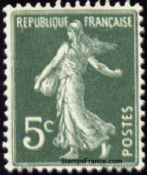 Timbre France Yvert 137 - France Scott 159