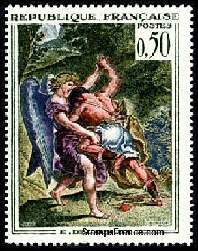 Timbre France Yvert 1376 - France Scott 1054