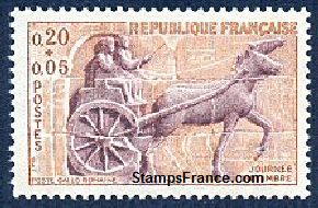 Timbre France Yvert 1378 - France Scott B370