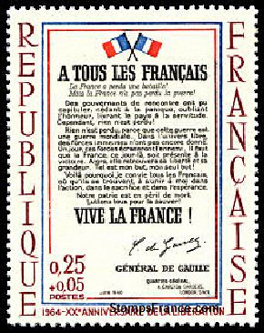 Timbre France Yvert 1408 - France Scott B378